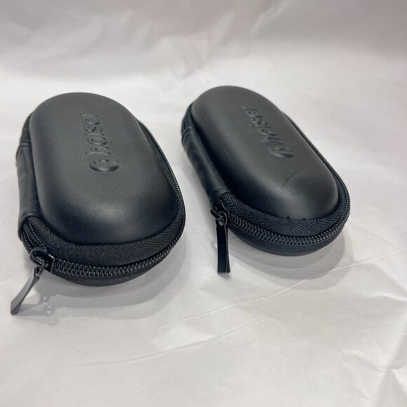 Wireless‎ Earbud Case 2 Black Zipper Travel Cases Phaiser (Both Empty) - Picture 1 of 7